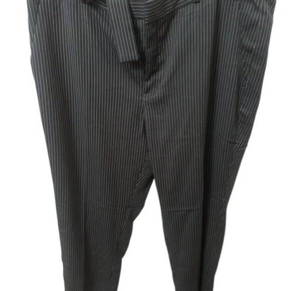 Banana Republic Women's 16 Avery Pants Slacks Black Pinstripe Cloth Tie Waist NW - Picture 2 of 7